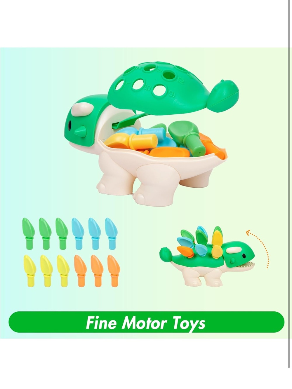 Hirger Fine Motor Dinosaur Montessori sensory educational toy for toddlers - Picture 2 of 8